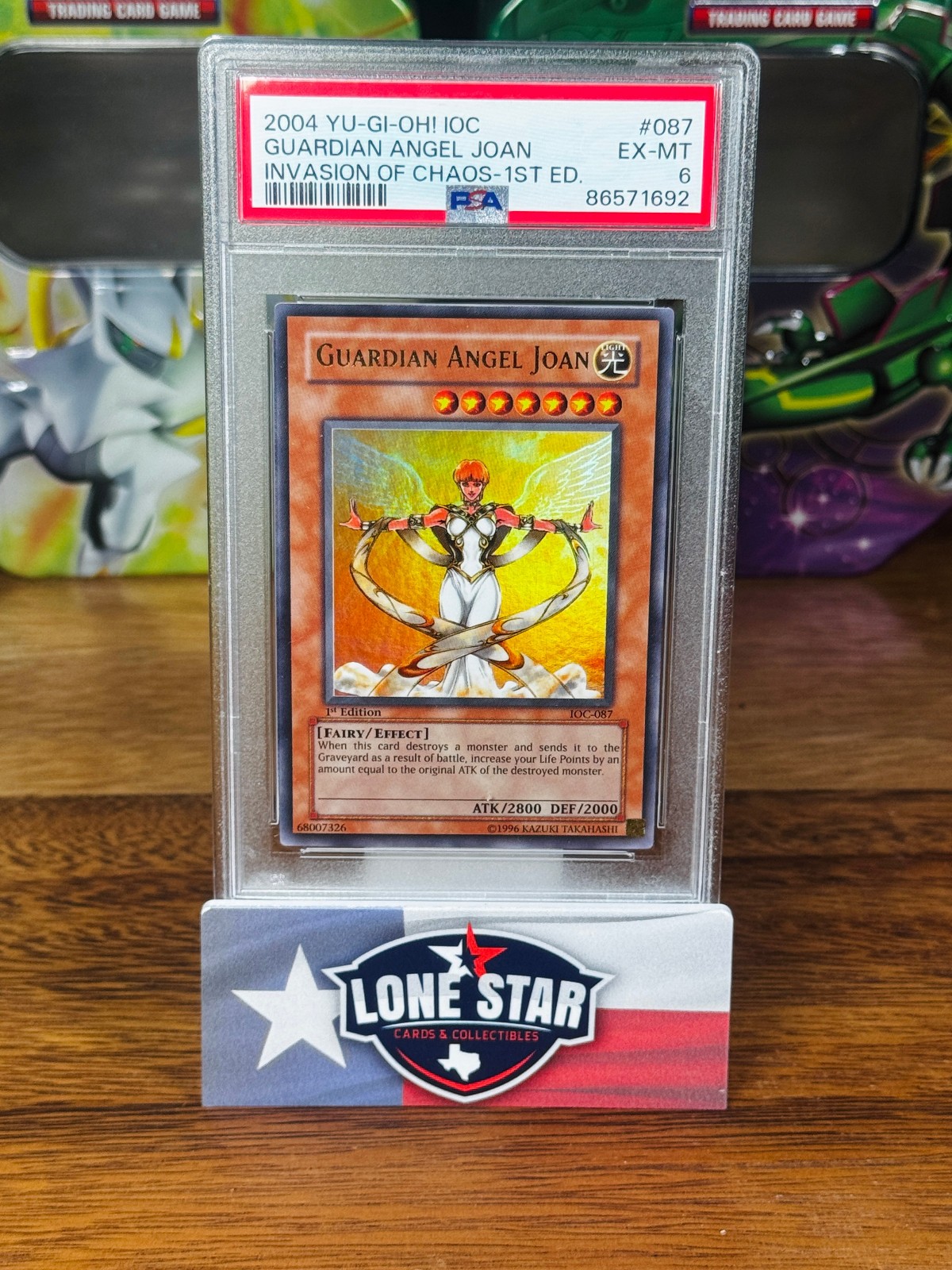 2004 Yu-Gi-Oh Invasion of Chaos Guardian Angel Joan 1st Edition #087 PSA 6 2004 Yu-Gi-Oh Invasion of Chaos Guardian Angel Joan 1st Edition #087 PSA 6