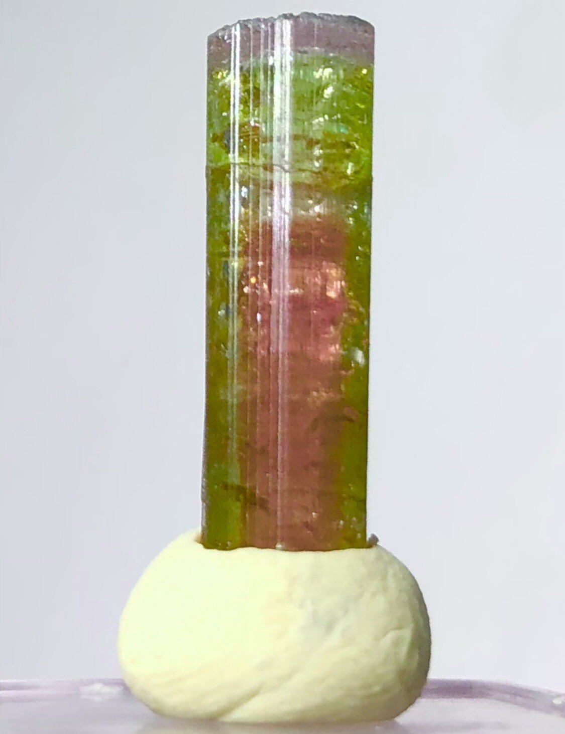 Very Rare Purple Cap Orange Watermelon Tourmaline Crystal Raw Natural Specimen Very Rare Purple Cap Orange Watermelon Tourmaline Crystal Raw Natural Specimen