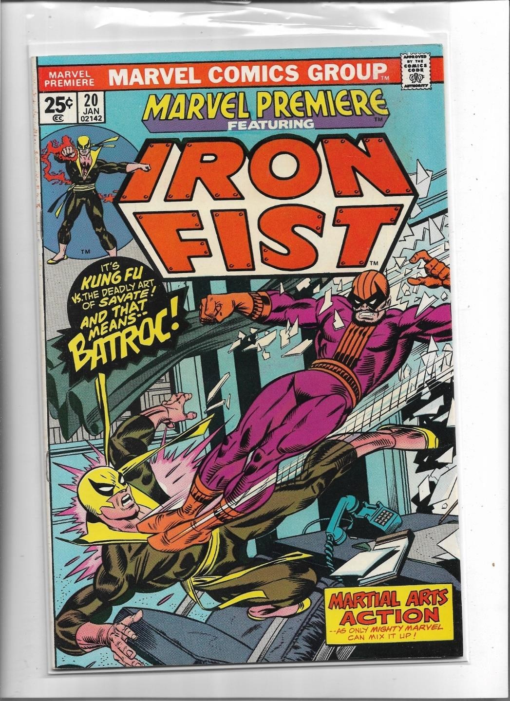 MARVEL PREMIERE & IRON FIST #20 1975 VERY FINE-NEAR MINT 9.0 1341 MARVEL COMICS