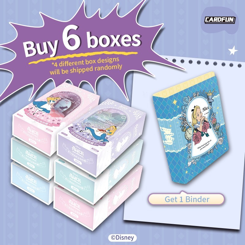 CardFun Official Disney Alice in Wonderland Collectible Trading Card 1 Box