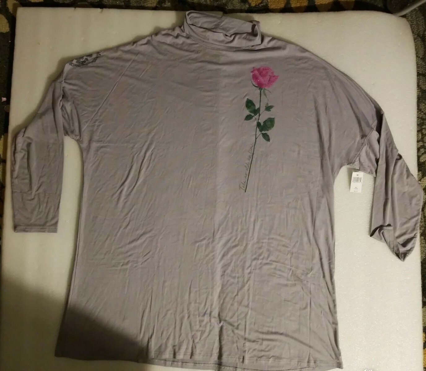 NWT Disney Parks Official Beauty & The Beast Rayon Turtleneck Pullover Size 2XL