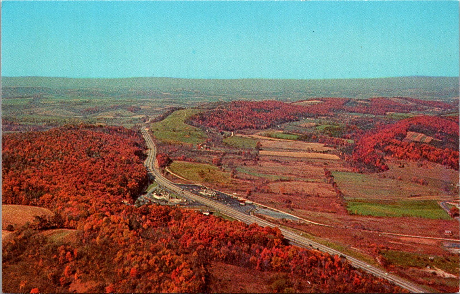 Midway Restaurant Service Station Bedford PA Turnpike Vtg Postcard 5P21-3 Midway Restaurant Service Station Bedford PA Turnpike Vtg Postcard 5P21-3