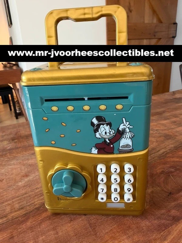 Walt Disney Scrooge McDuck with First Cent Vintage Electric Vault Walt Disney Scrooge McDuck with First Cent Vintage Electric Vault