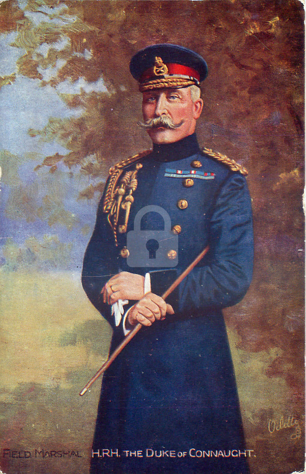 Field Marshall H.R.H. The Duke Of Connaught Postcard Copy Field Marshall H.R.H. The Duke Of Connaught Postcard Copy