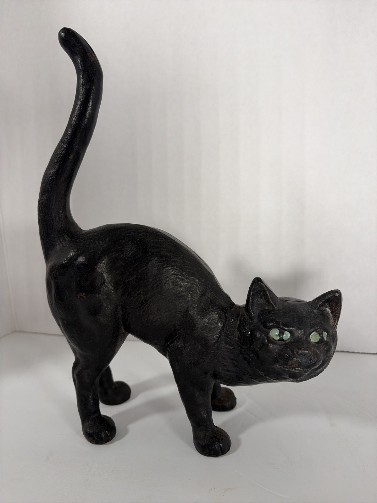 ANTIQUE BLACK CAT CAST IRON HUBLEY DOOR STOP **HALLOWEEN** ANTIQUE BLACK CAT CAST IRON HUBLEY DOOR STOP **HALLOWEEN**