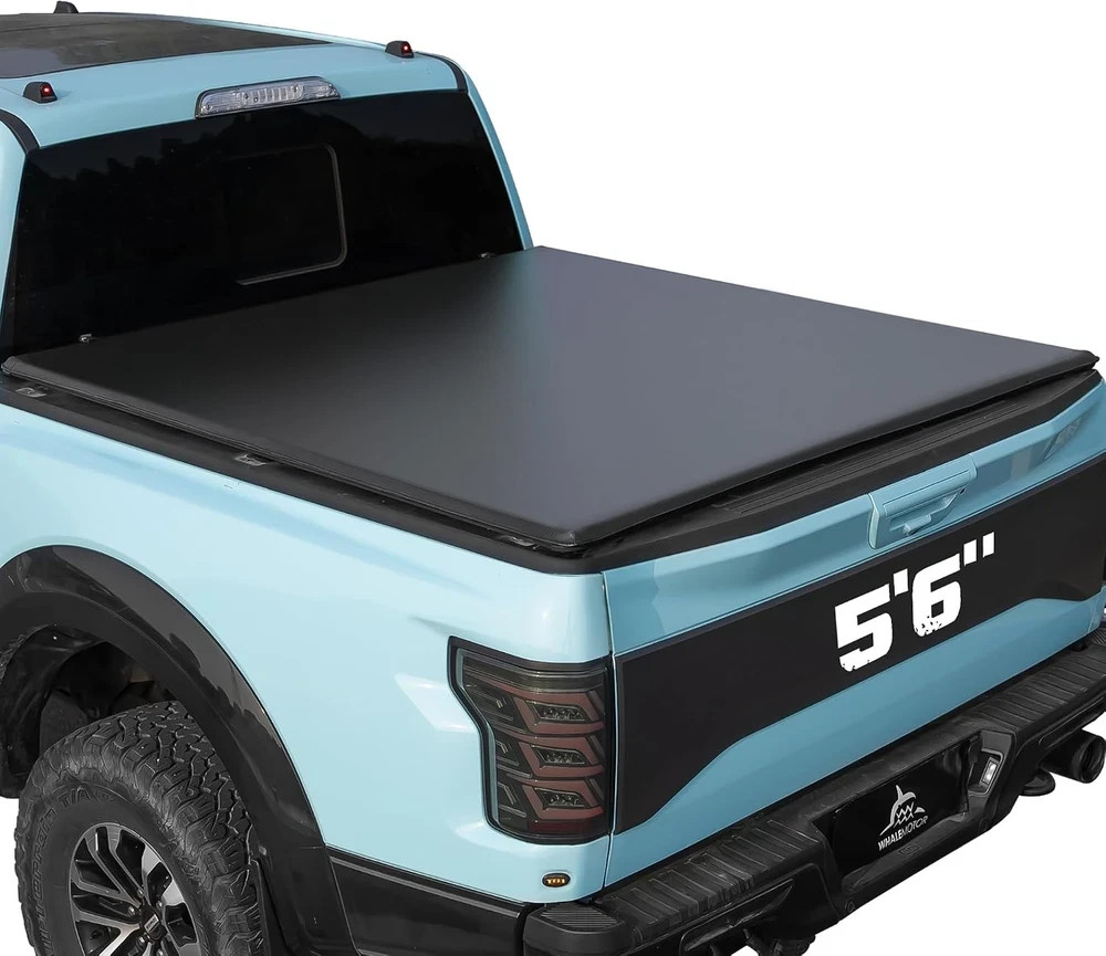 Truck Bed Tonneau Cover Compatible with Ford F150 F-150 2004-2014 5.5 Ft Short B
