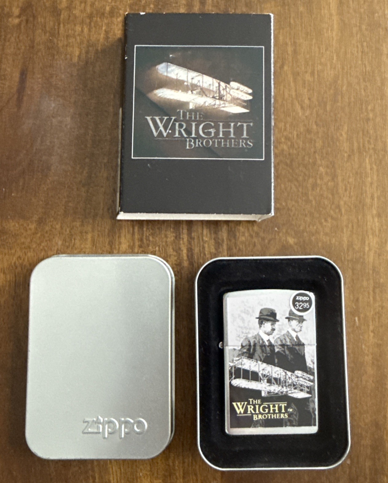 RARE ZIPPO WRIGHT BROTHERS SERIES WITH PLANE CHROME LIGHTER NEW NEVER STRUCK RARE ZIPPO WRIGHT BROTHERS SERIES WITH PLANE CHROME LIGHTER NEW NEVER STRUCK