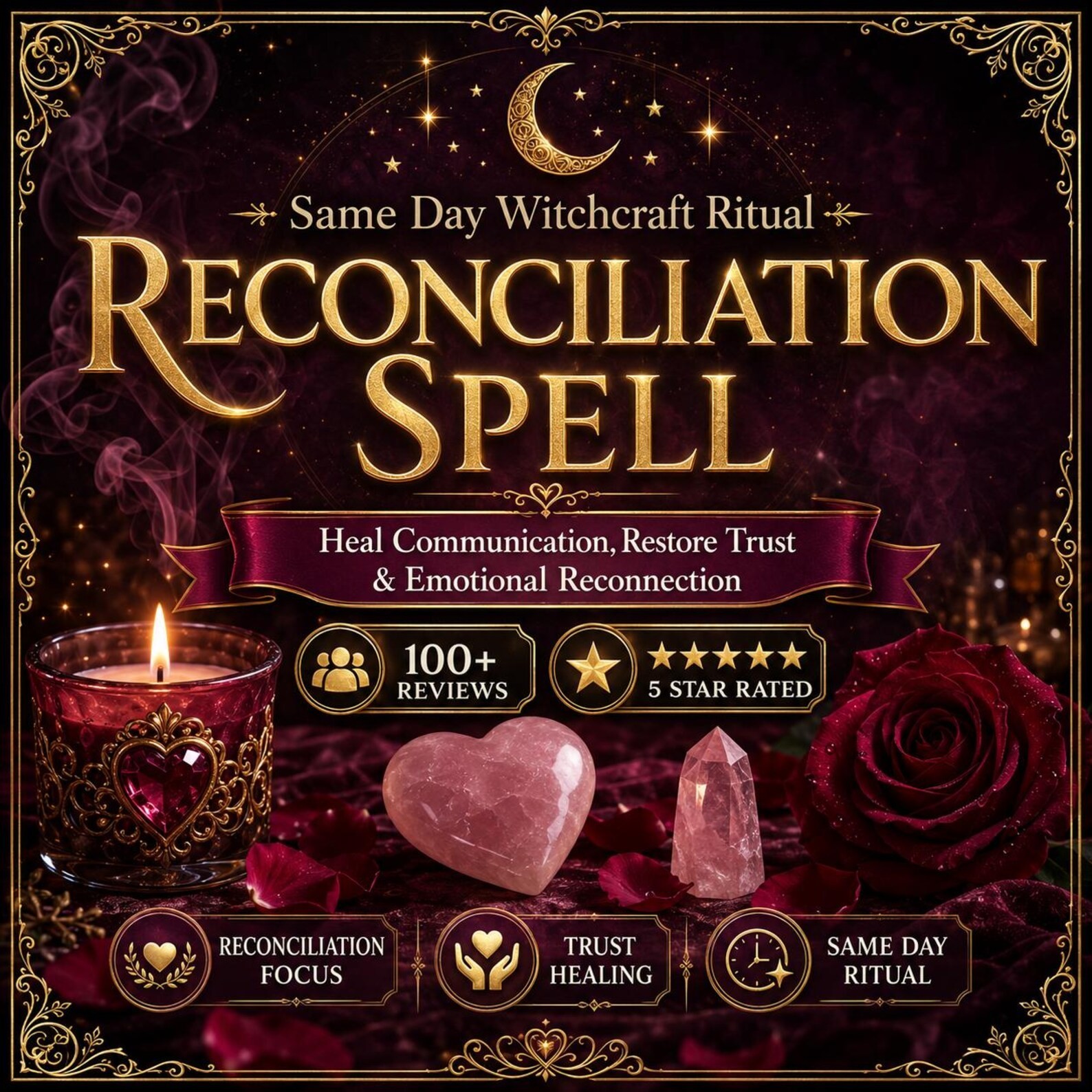 Reconciliation Love Healing Spell, Bring Him Back, Restore Trust Same Day Ritual