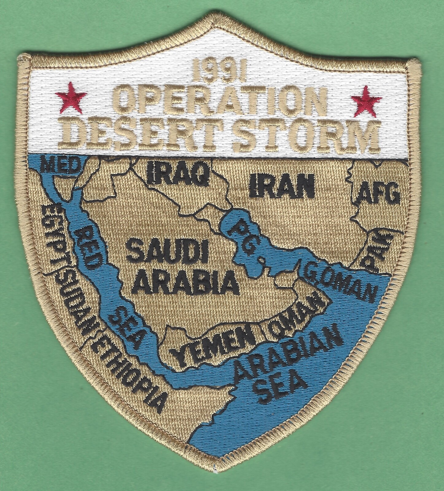OPERATION DESERT STORM MILITARY CAMPAIGN PATCH MAP OPERATION DESERT STORM MILITARY CAMPAIGN PATCH MAP