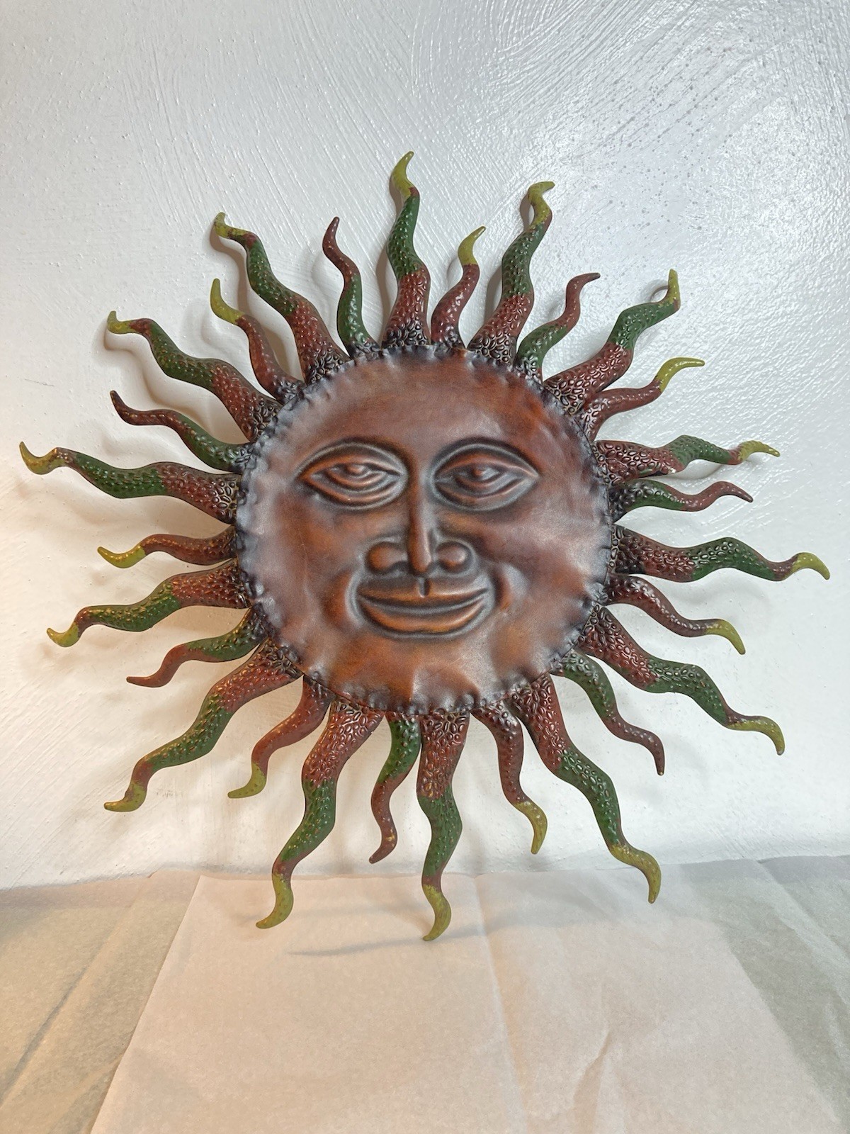 Vintage Celestial Sun Tin Wall Hanging Primitive 90s 14” Retro GUC Whimsy Hippie Vintage Celestial Sun Tin Wall Hanging Primitive 90s 14” Retro GUC Whimsy Hippie