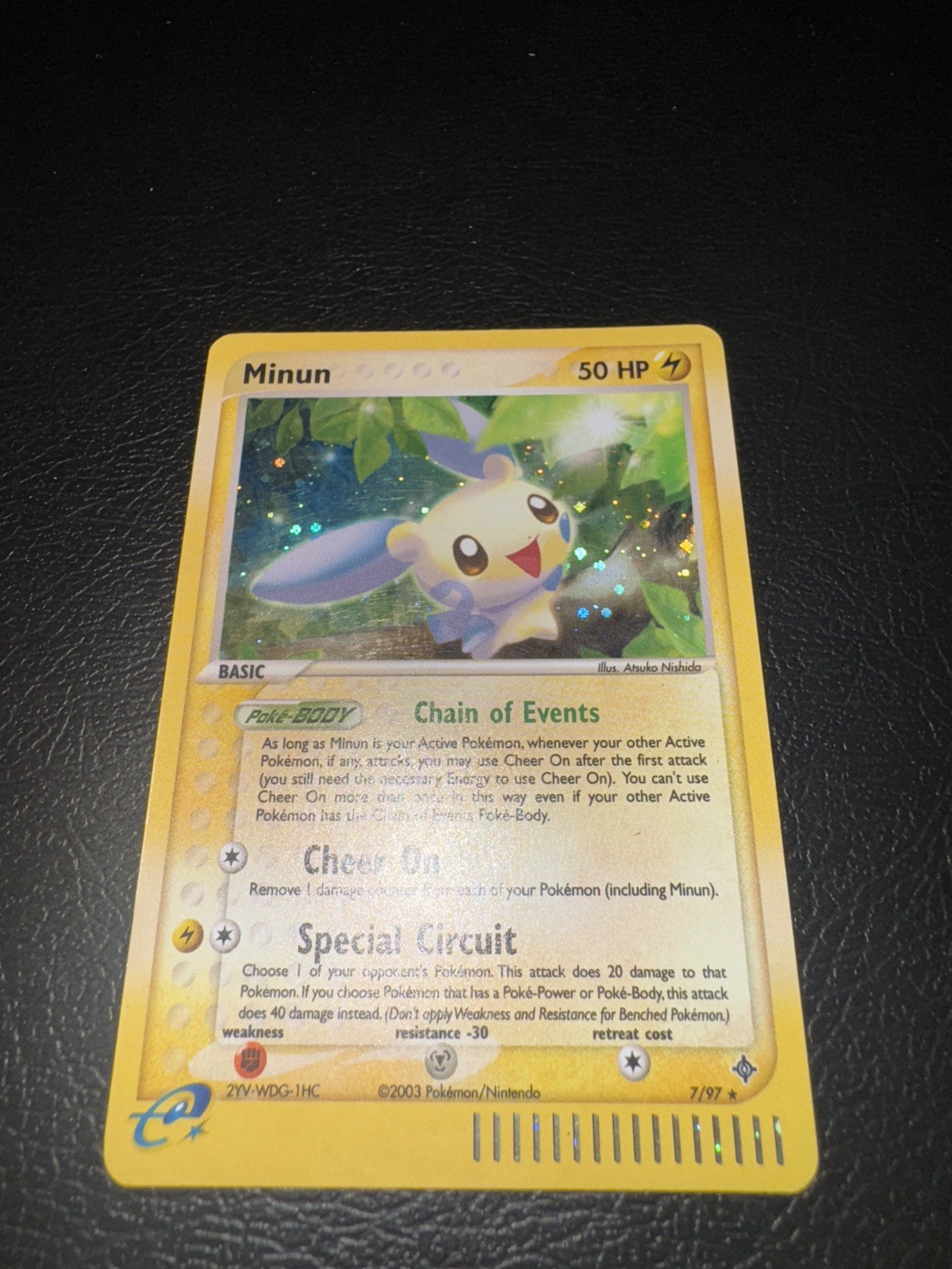 Minun 2003 Pokemon EX Dragon Holo 7/97 Near Mint/Mint - SUPER RARE Psa Lot Minun 2003 Pokemon EX Dragon Holo 7/97 Near Mint/Mint - SUPER RARE Psa Lot