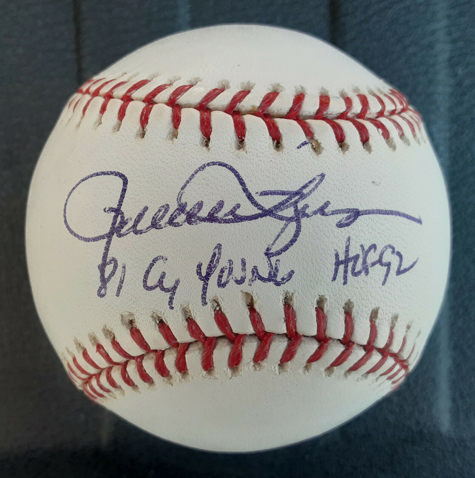 Rollie Fingers autographed authentic MLB baseball