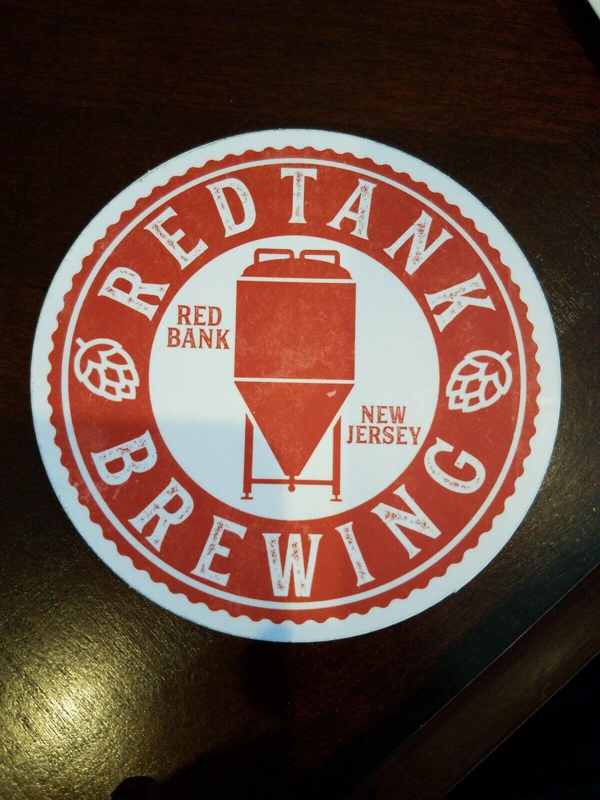 RedTank brewery,craft beer brewing STICKER logo Red Bank NJ