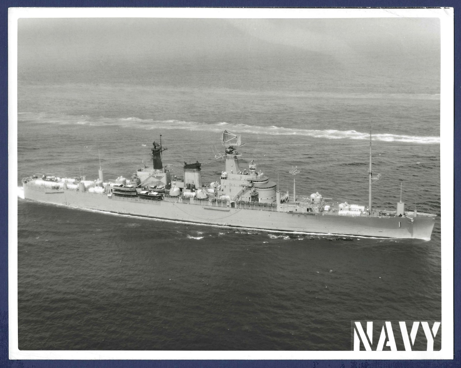 USS NORTHAMPTON CLC-1 Command Light Cruiser 8 x 10 Official USN Photo