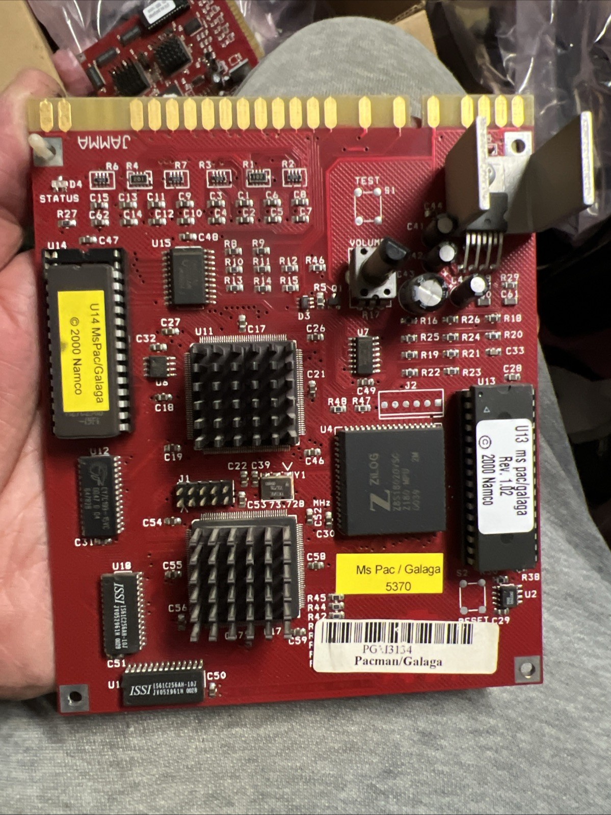 Namco 20 Year Reunion: Ms. Pac-Man / Galaga Arcade Video Game Board Original
