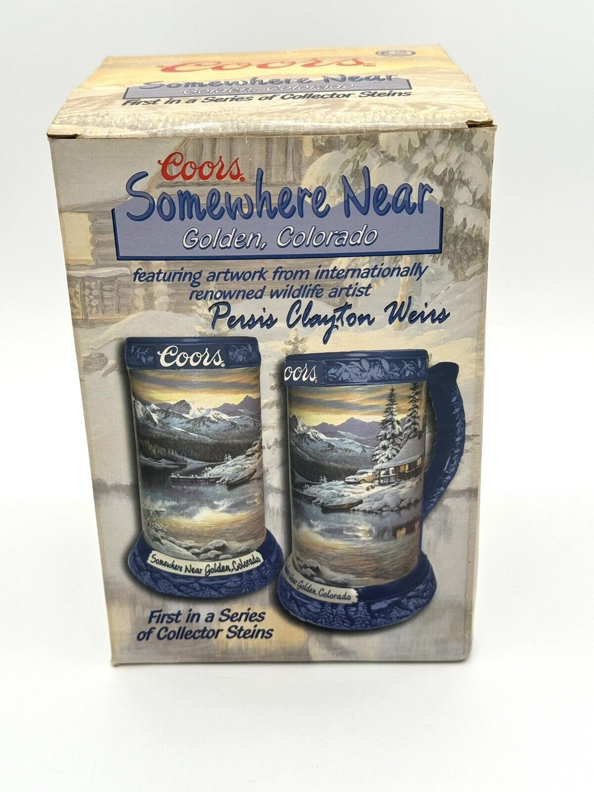 2003 Coors Somewhere Near Golden Colorado Collector Stein First in the Series