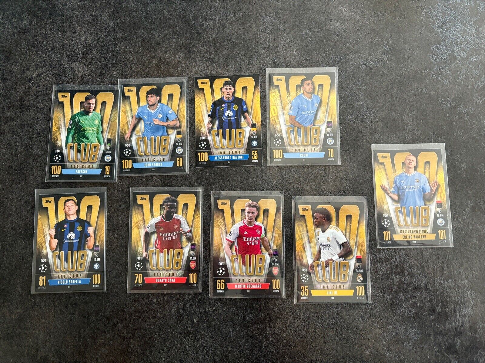 Topps Match Attax Champions League 2023 2024 Lot of 9 100 Club Cards
