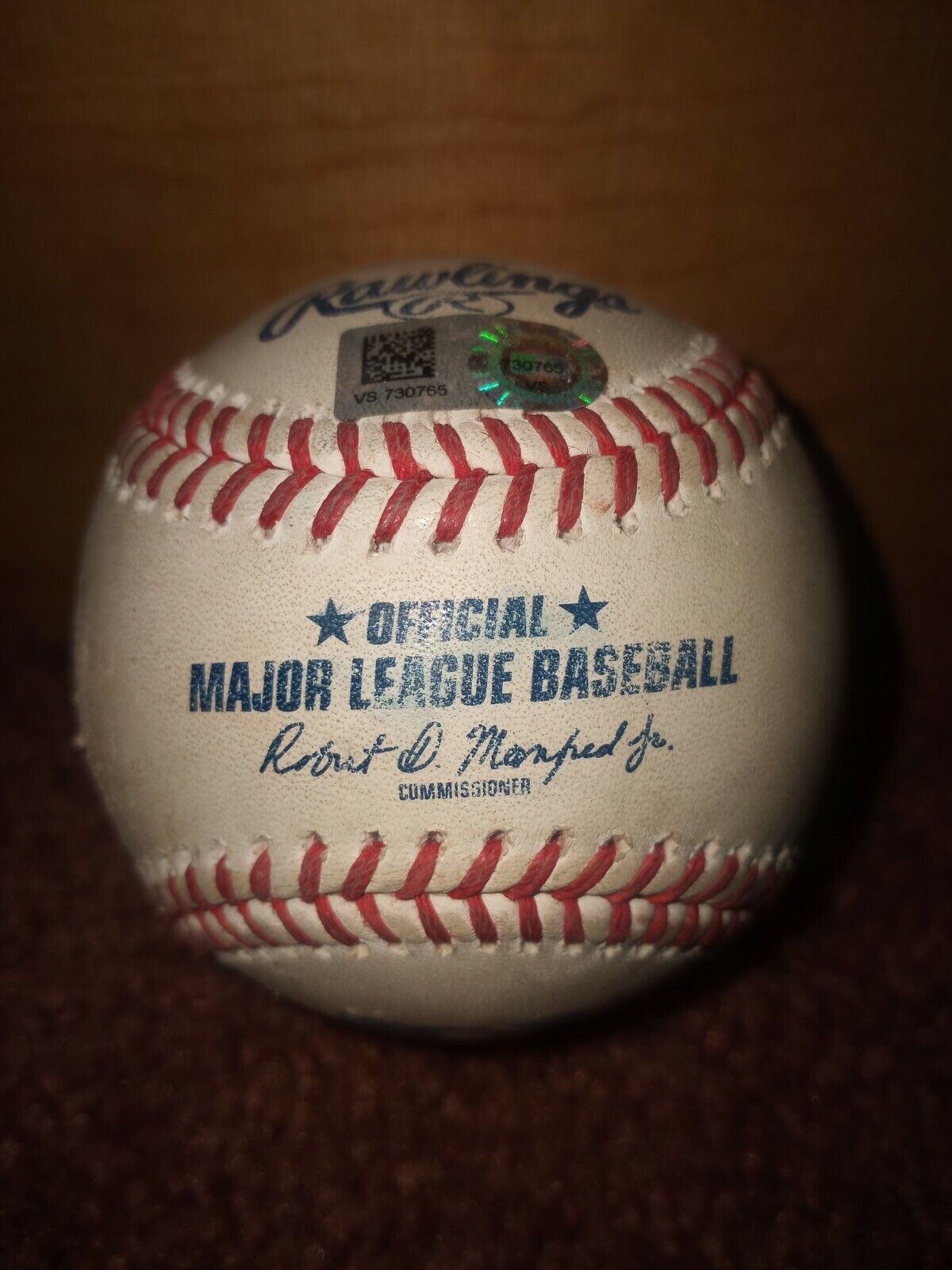 MAX SCHERZER (LA Dodgers / *Rare) Game Used Baseball. MLB Authenticated 9/18/21