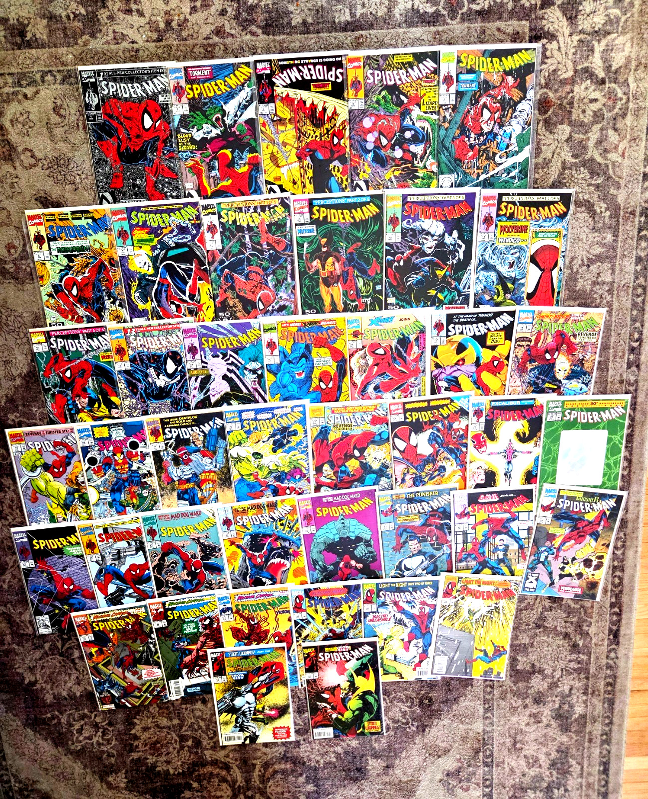 Spider-man #1-42 1990 Todd McFarlane Lot Of 42 NEW MINT UNREAD Spider-man #1-42 1990 Todd McFarlane Lot Of 42 NEW MINT UNREAD
