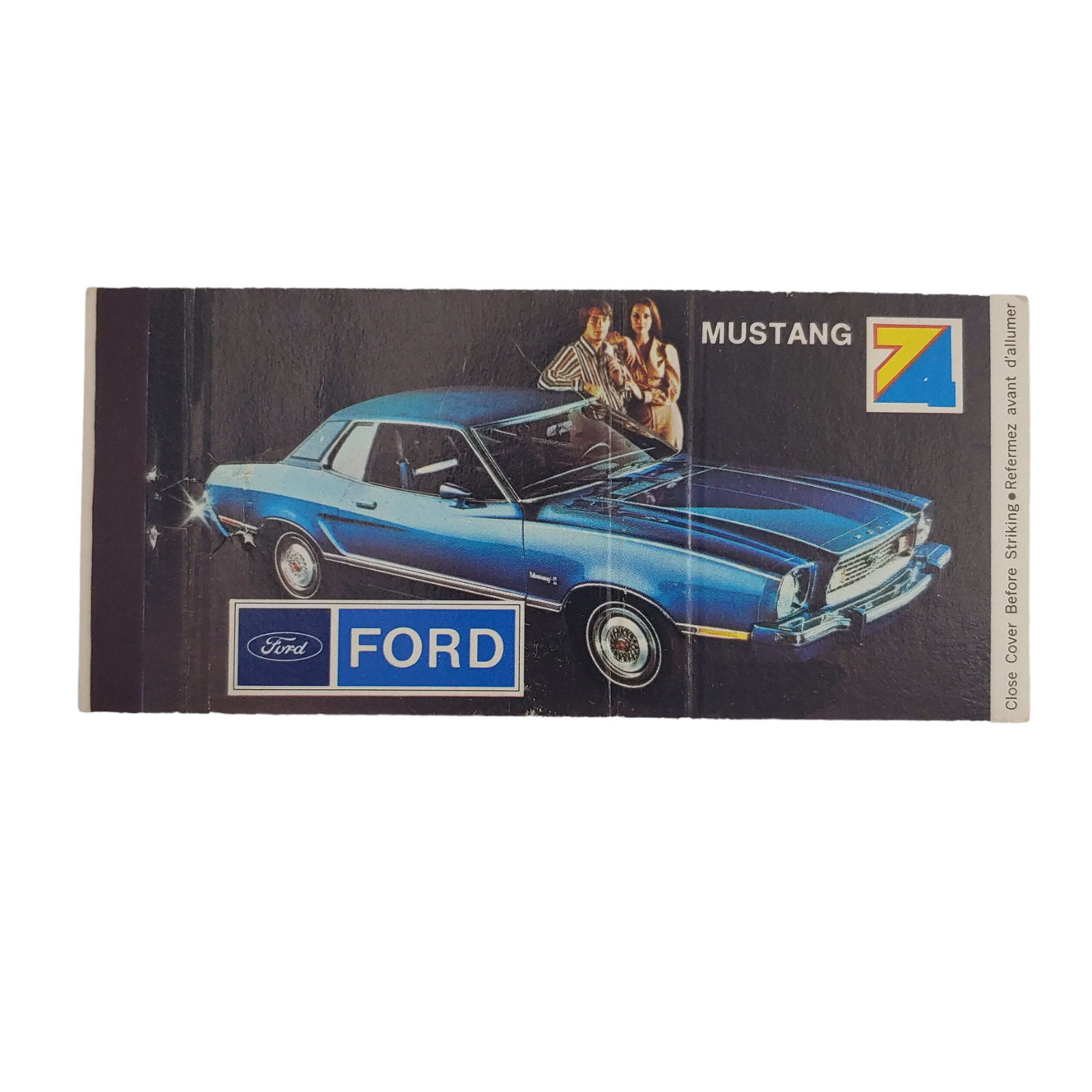 Vintage Matchbook Cover 1974 Ford Mustang - Jack Hay Motors Limited