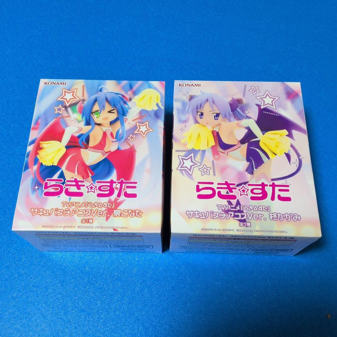 Lucky Star Izumi Konata Hiragi Kagami Succubus cheerleader Figure SET NEW Japan