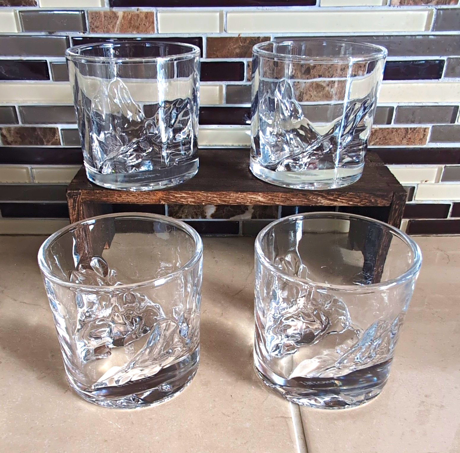 LIITON Grand Canyon Whiskey Glasses Set of 4. Beautiful And Heavy Duty