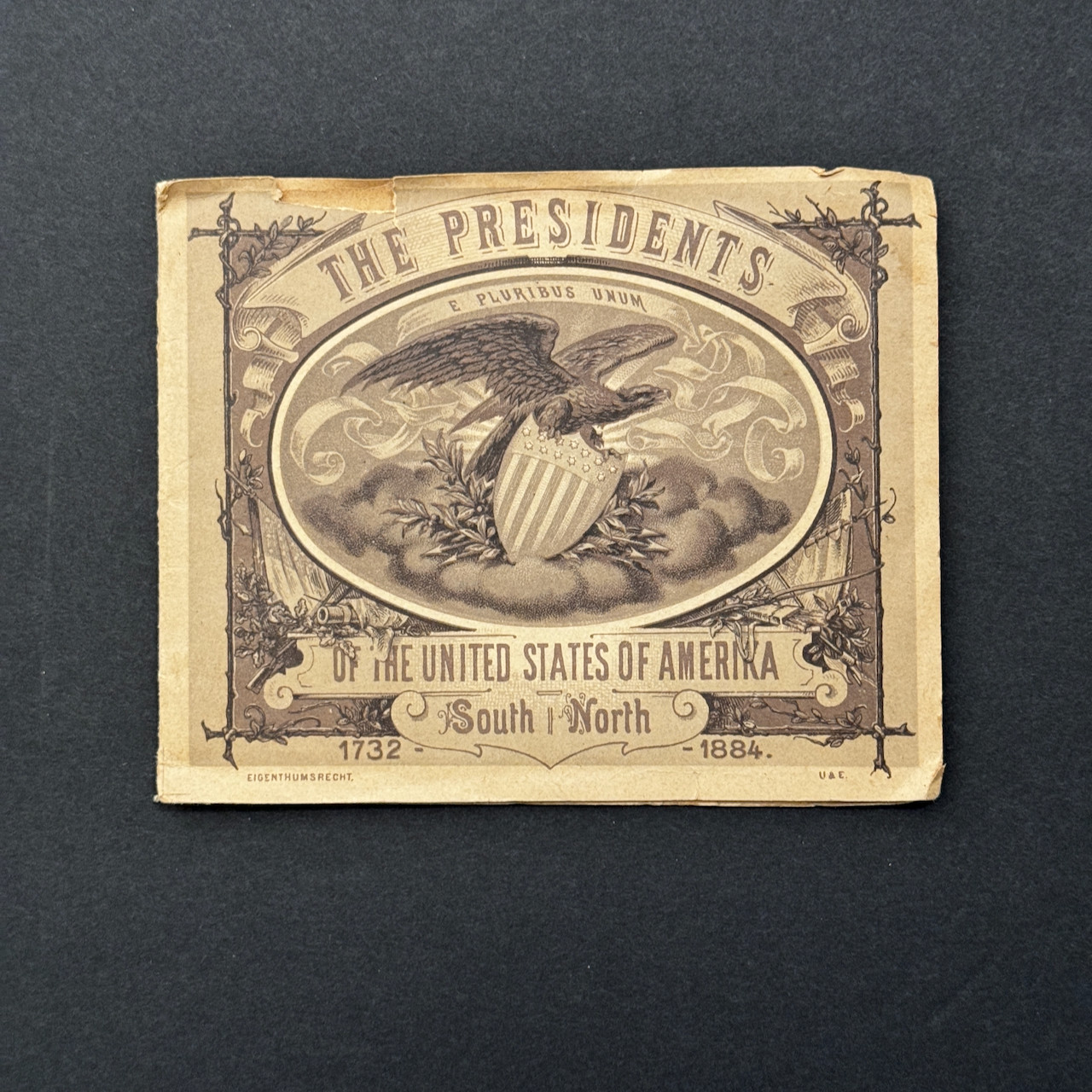 1884 Grover Cleveland Presidents Accordion Booklet Rare Revised 1732-1884