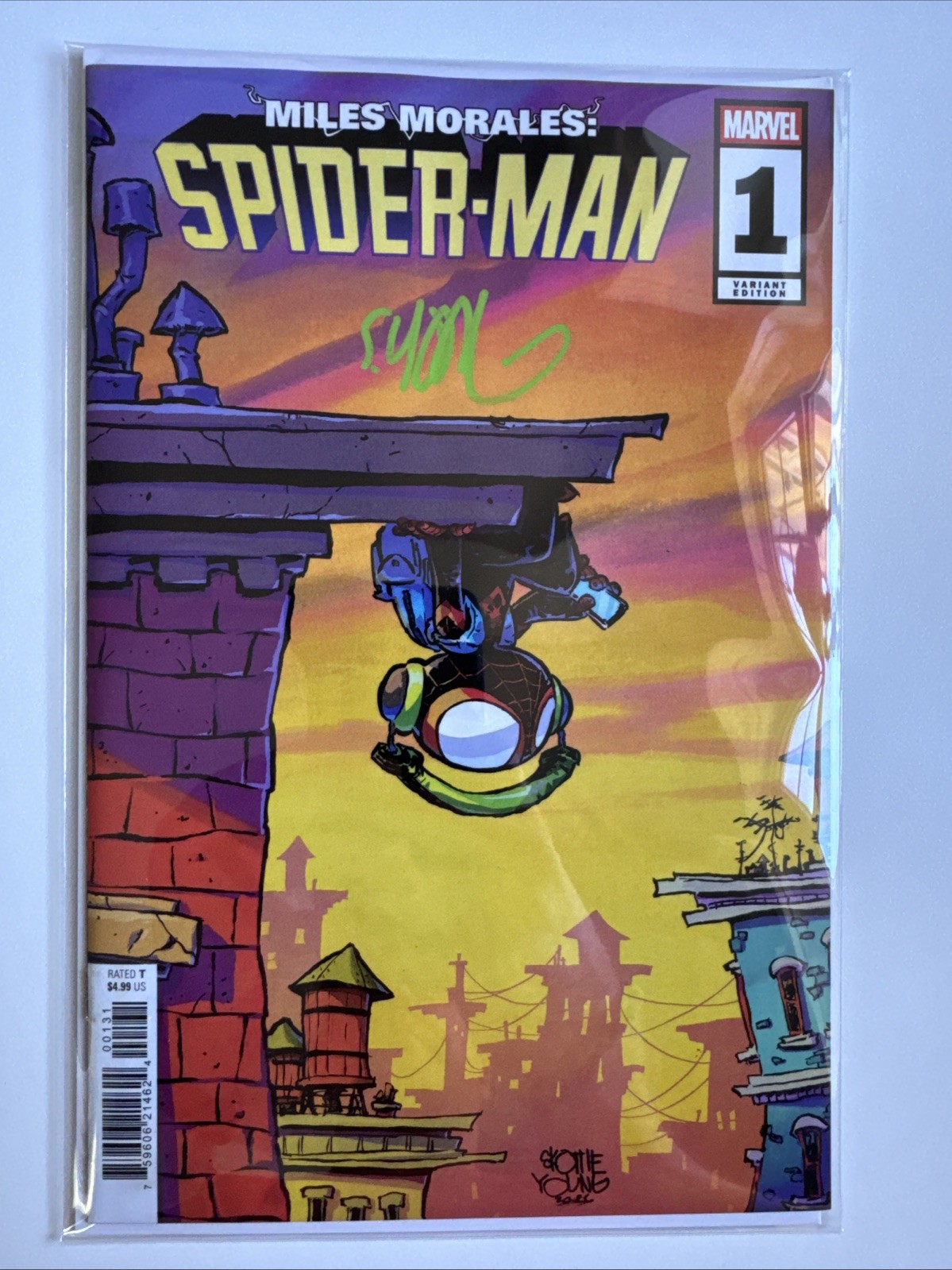 Miles Morales Spider-Man #1 • Skottie Young Variant Signed w/COA • Brand New Miles Morales Spider-Man #1 • Skottie Young Variant Signed w/COA • Brand New