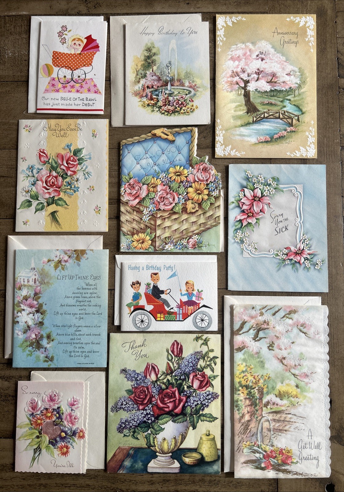 Lot of 11 Vintage Greeting Cards Lot of 11 Vintage Greeting Cards