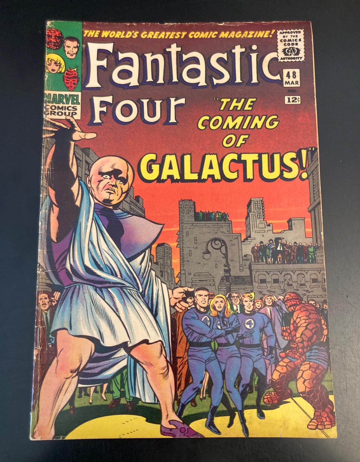 Lookee... FANTASTIC FOUR #48 (1966) *Galactus Key* Nice—Very Bright & Colorful