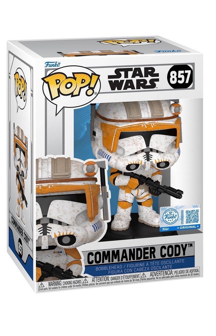 Star Wara Funko Pop Commander Cody Exclusive # 857 +Protector PreSale Star Wara Funko Pop Commander Cody Exclusive # 857 +Protector PreSale