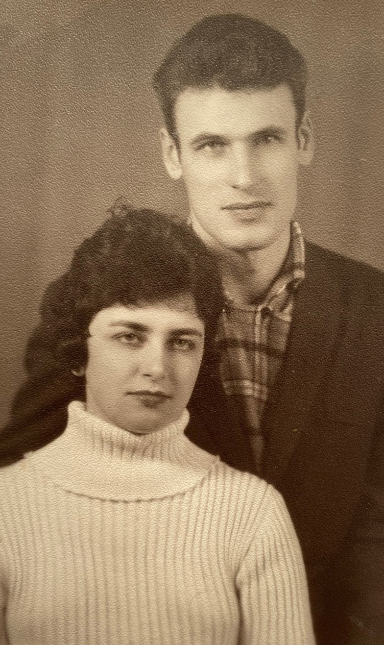 Handsome young man guy & beautiful woman portrait soviet life ussr vintage photo Handsome young man guy & beautiful woman portrait soviet life ussr vintage photo