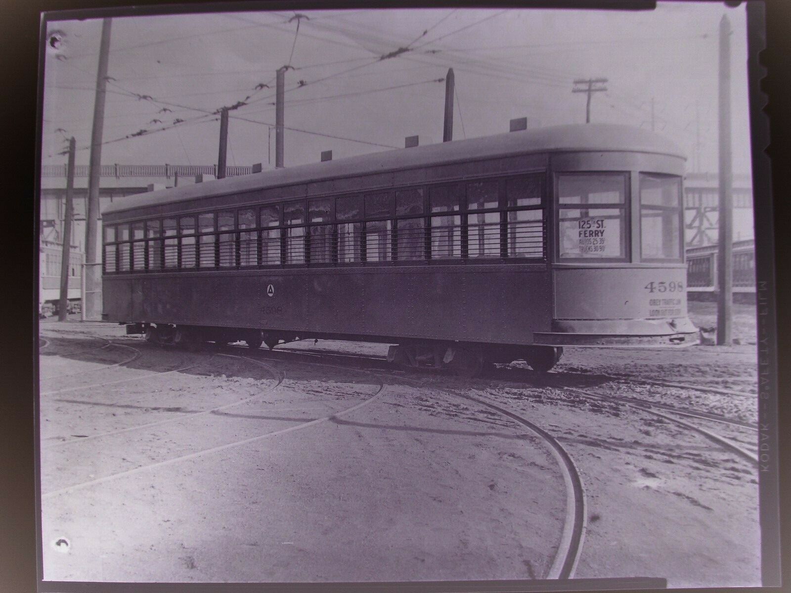 1920s? PSNJ Public Service Trolley New Jersey 4x5 Copy Photo Negative NJ Vintage 1920s? PSNJ Public Service Trolley New Jersey 4x5 Copy Photo Negative NJ Vintage