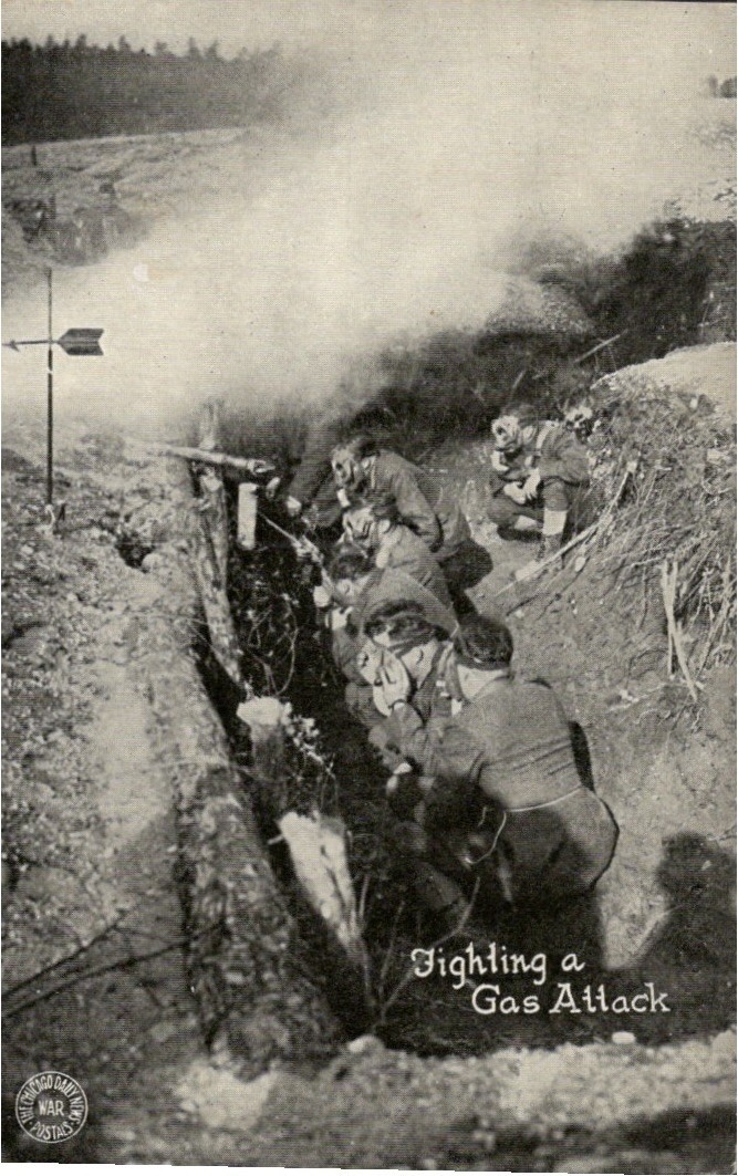 World War 1 RPPC Real Photo WW1 Fighting a Gas Attack Postcard Kavanaugh World War 1 RPPC Real Photo WW1 Fighting a Gas Attack Postcard Kavanaugh