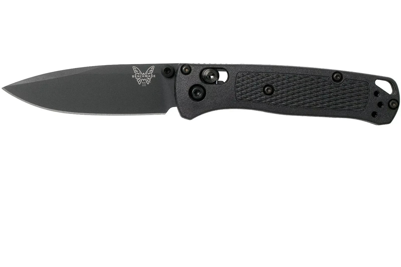 Benchmade 533 Mini Bugout Black Grivory Handle Folding Knife USA Benchmade 533 Mini Bugout Black Grivory Handle Folding Knife USA
