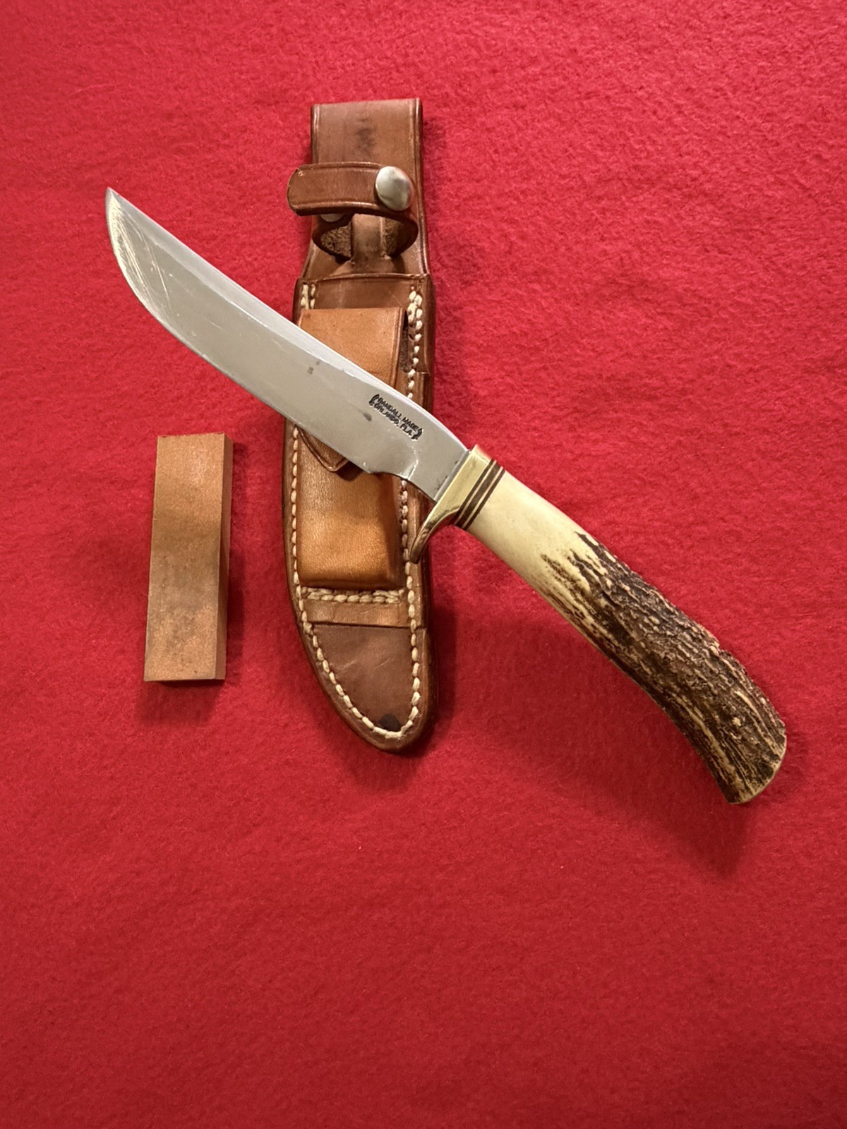 Vintage 1991-1994 Randall Made Hunting Knife W/Stag Handle Model 7 W/5 Vintage 1991-1994 Randall Made Hunting Knife W/Stag Handle Model 7 W/5