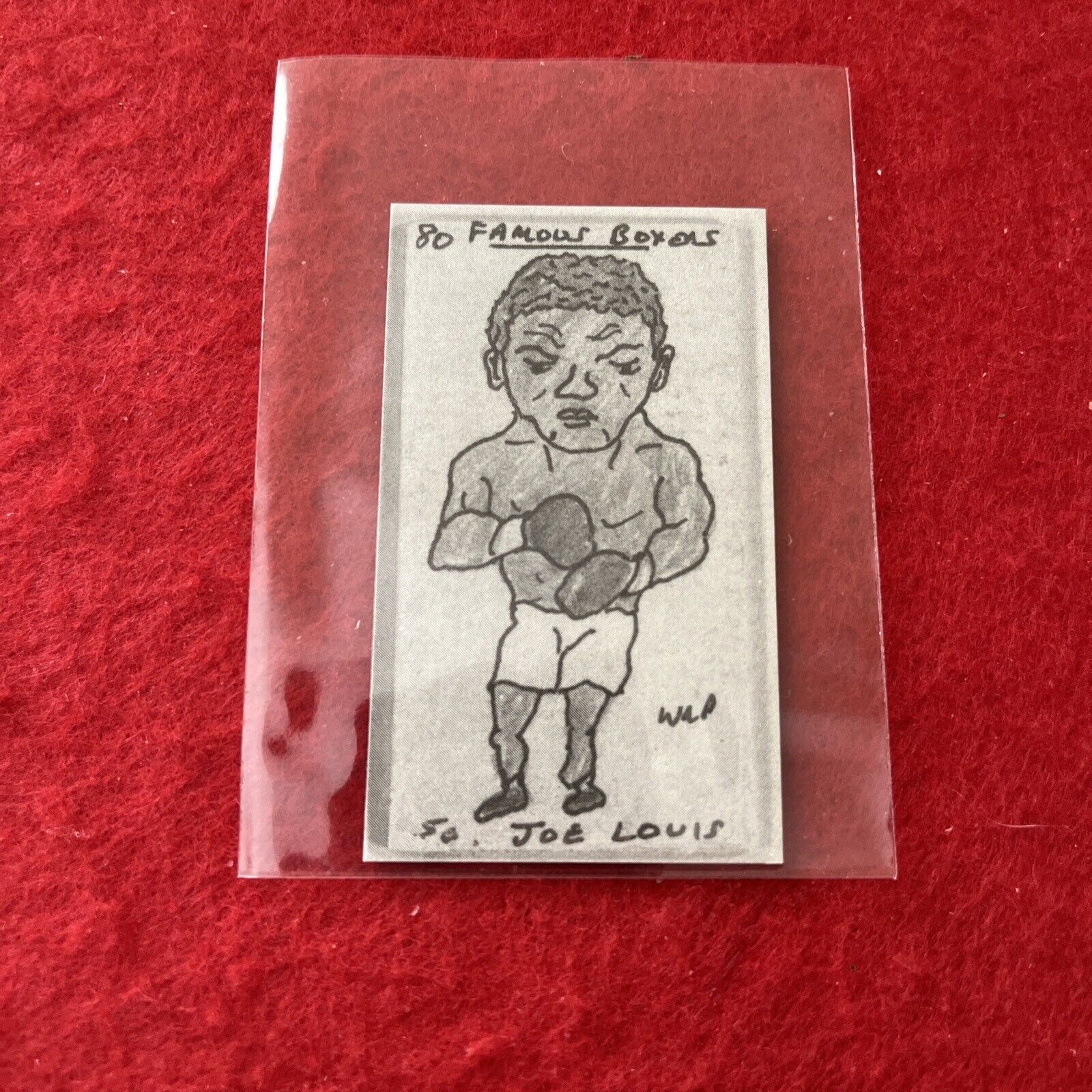 Vintage WR Priddy JOE LOUIS Boxing Card  No#   NM-MT