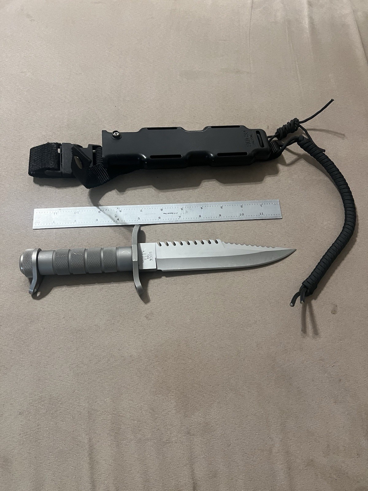 1985 Buck Buckmaster Model 184 With Original Sheath 1985 Buck Buckmaster Model 184 With Original Sheath