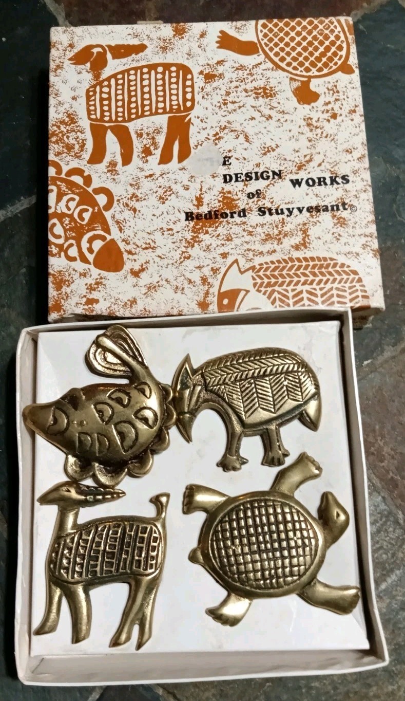 Samburu Safari Sigma Brass Animal Napkin Rings Set 4 Vtg Rare Bedford Stuyvesant Samburu Safari Sigma Brass Animal Napkin Rings Set 4 Vtg Rare Bedford Stuyvesant