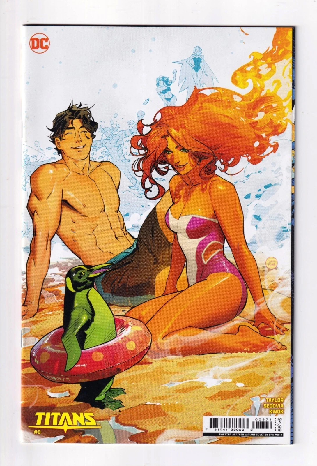 TITANS #8 (2024) MORA SWEATER WEATHER VARIANT HTF NICE NM RAW TITANS #8 (2024) MORA SWEATER WEATHER VARIANT HTF NICE NM RAW