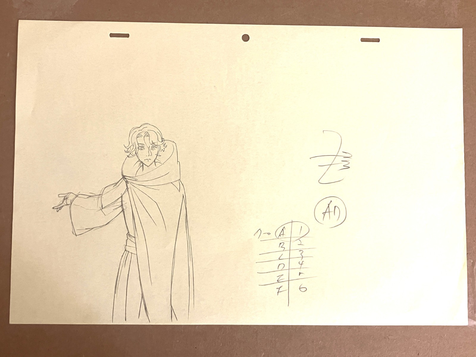 Castlevania (2017) Original Production Drawing Douga Sypha Pencil Netflix art Castlevania (2017) Original Production Drawing Douga Sypha Pencil Netflix art
