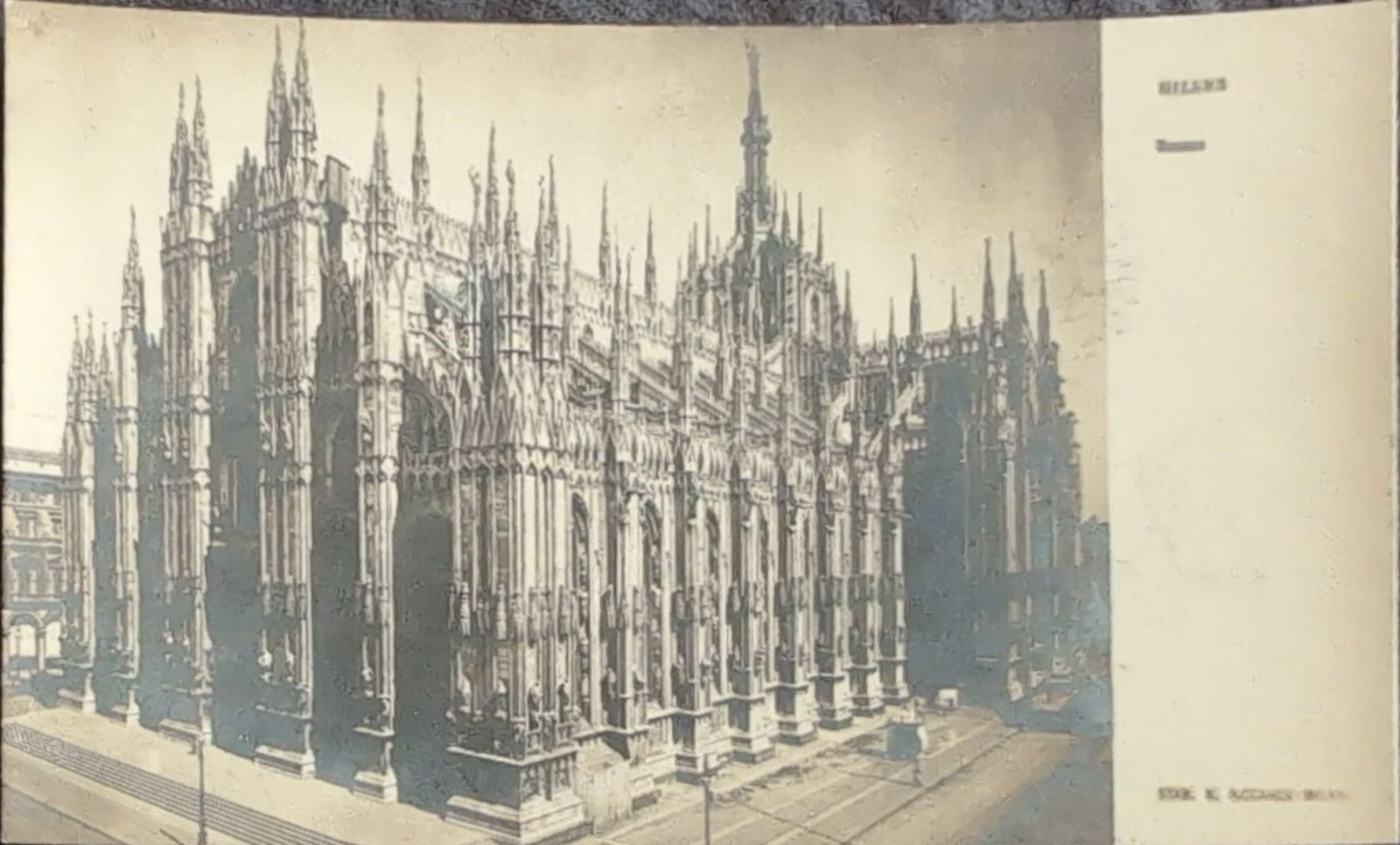 Vintage Milan Cathedral Postcard Italy Duomo di Milano Vintage Milan Cathedral Postcard Italy Duomo di Milano