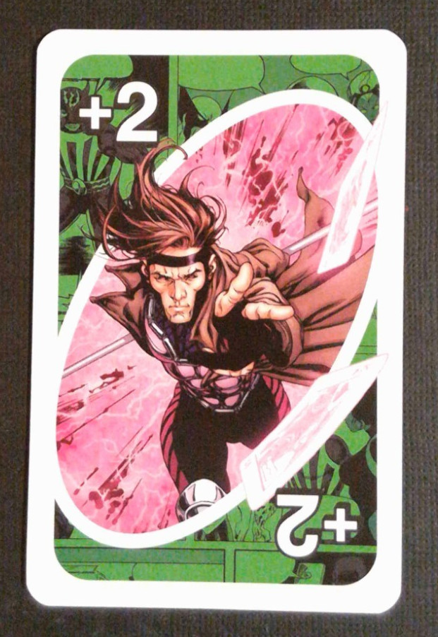 2026 Uno Marvel X-Men Card Green Gambit Draw 2 Card 2026 Uno Marvel X-Men Card Green Gambit Draw 2 Card