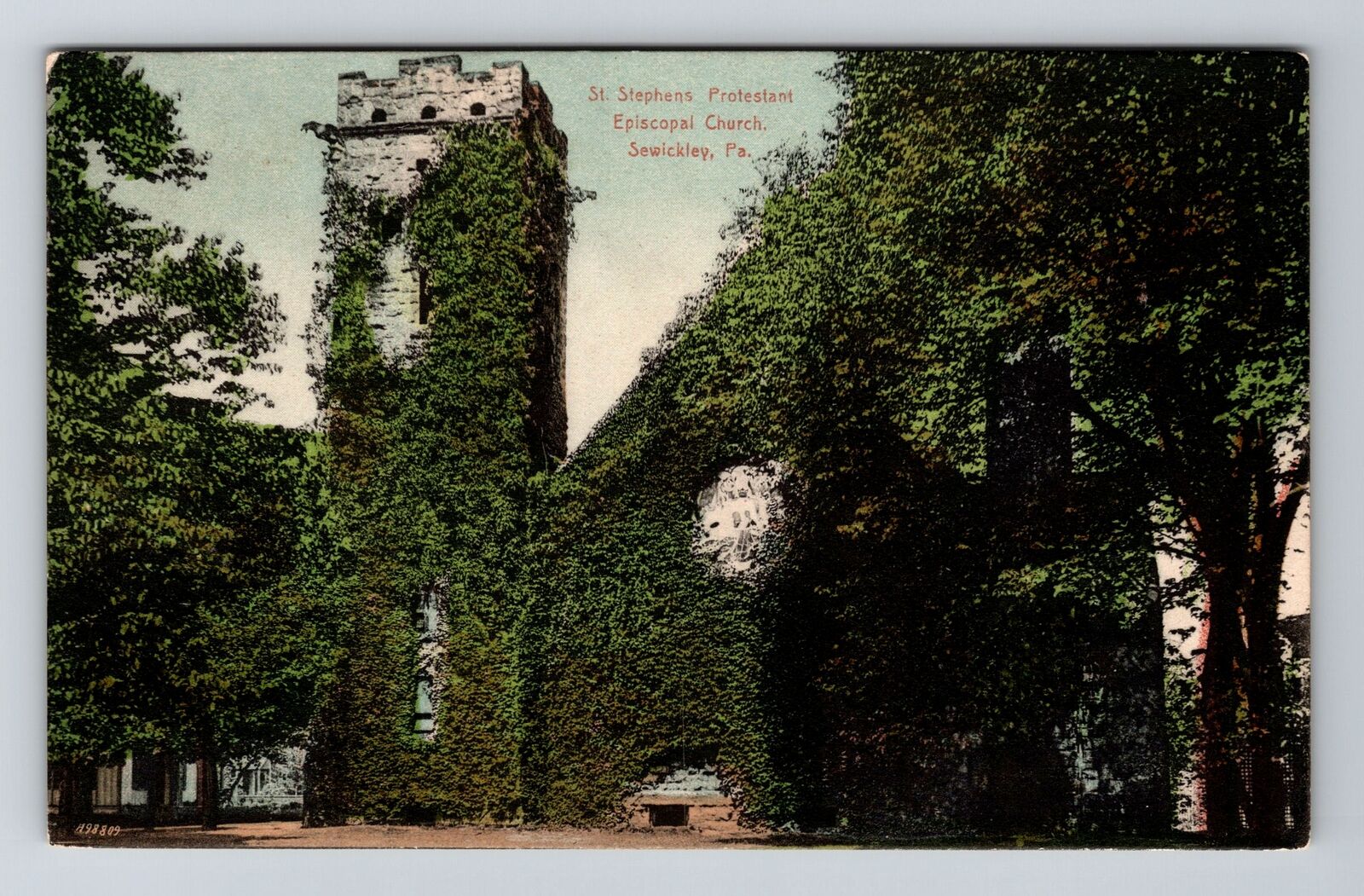Sewickley PA-Pennsylvania, St. Stephens Protestant Church, Vintage Postcard