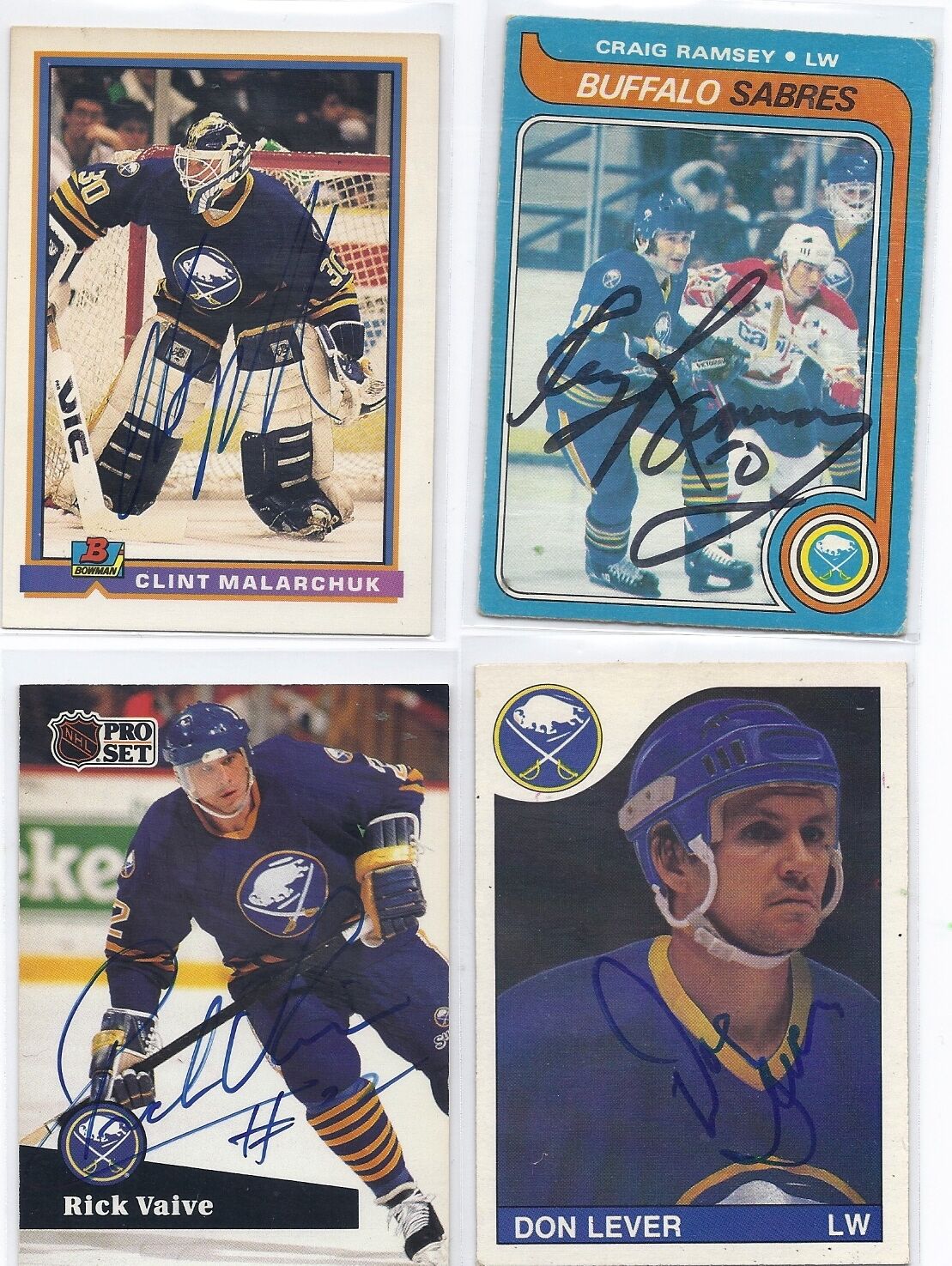 1985-86 OPC #238 Don Lever Buffalo Sabres Signed Autographed Card