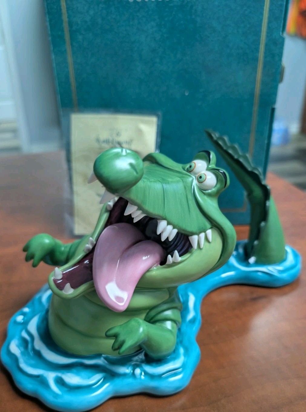 Disney WDCC Crocdile Tick Tock  Music Box Peter Pan Mint Condition With COA