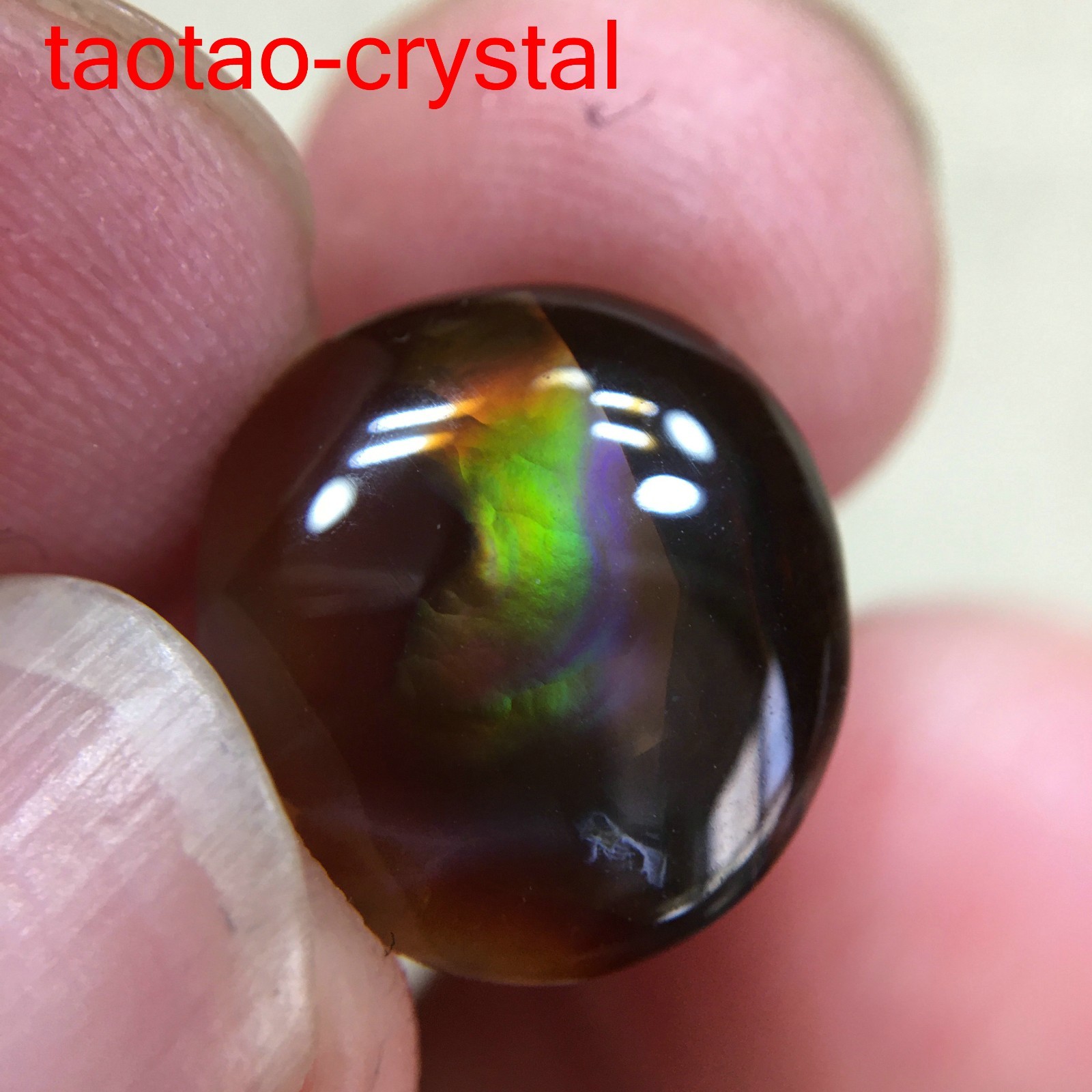 6.95Ct TOP GRADE Quality Genuine Natural Mexico Fire Agate Cabochon