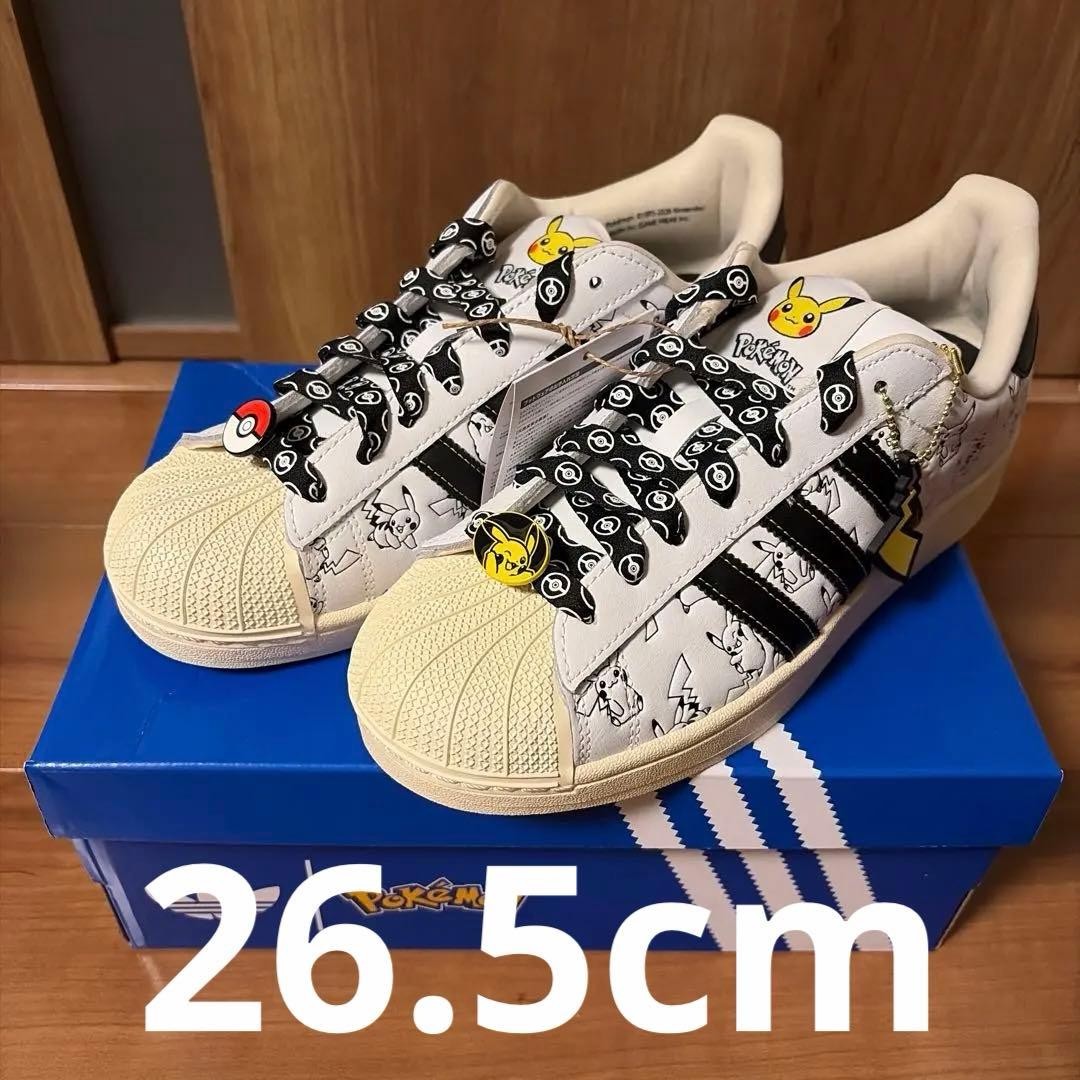 adidas x Pokemon Superstar II Pikachu Pattern Sneakers adidas x Pokemon Superstar II Pikachu Pattern Sneakers