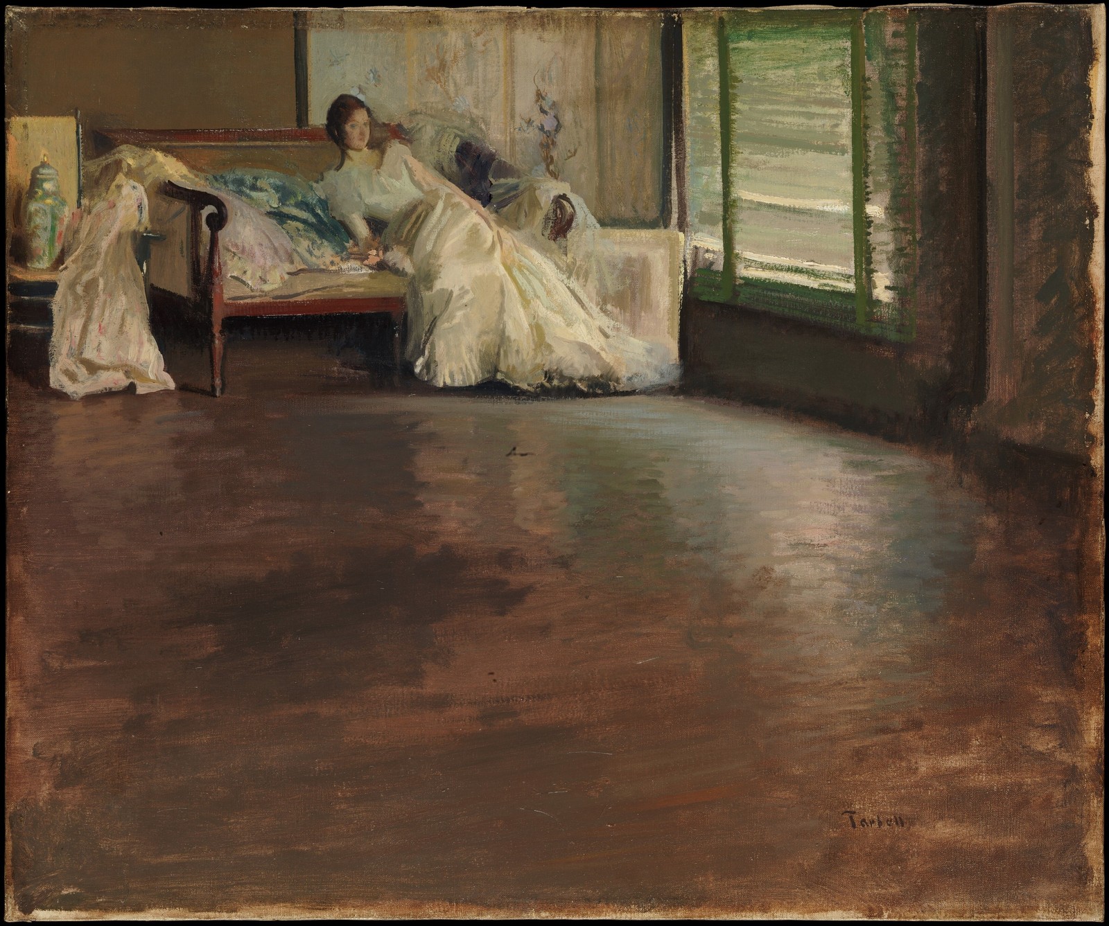 Edmund Tarbell Across the Room 1899 Vintage Art Photo Reprint Edmund Tarbell Across the Room 1899 Vintage Art Photo Reprint
