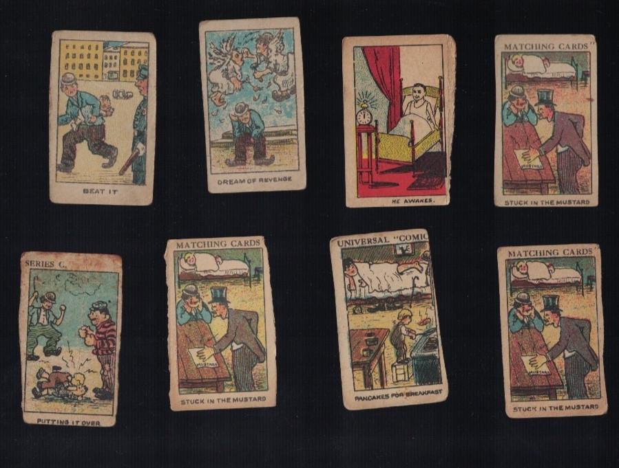 Lot of 8 1920 W539 Charlie Chaplin Movie Hand Cut Strip Cards Universal Toy Lot of 8 1920 W539 Charlie Chaplin Movie Hand Cut Strip Cards Universal Toy